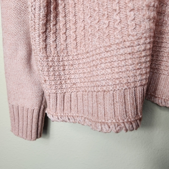 Madewell Vintage Pink Merino Wool Blend Stitchmix Pullover Sweater-Size S - Picture 8 of 11